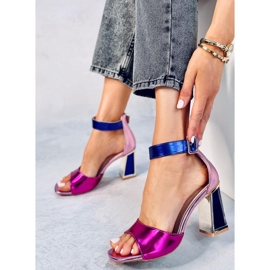 Seastar Geometric heel sandals from Marshmello Rose pink 1