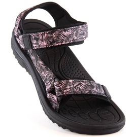 News 5630 black women's sports sandals with velcro 1