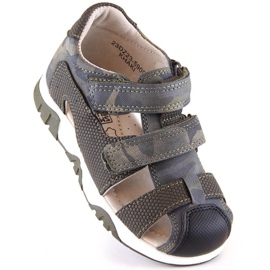 Velcro sandals camo News Jr 5909 khaki green 1