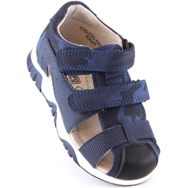Velcro sandals camo News Jr 5909 navy blue 1