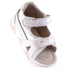 Miss Jr EVE429 white velcro sandals 1 Miss Jr EVE429 white velcro sandals 1