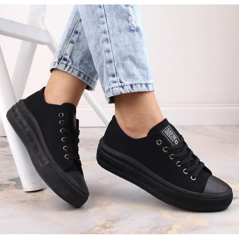 Sneakers on the platform Big Star W INT1874A black 2