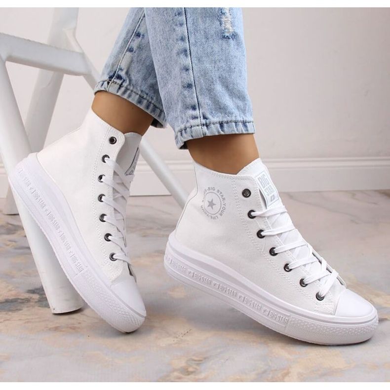 Platform ankle sneakers Big Star W INT1875B white 1