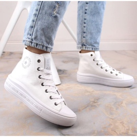 Platform ankle sneakers Big Star W INT1875B white 2 Platform ankle sneakers Big Star W INT1875B white 2