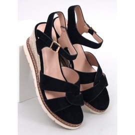 BM Sermon Black wedge espadrilles 1