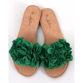 Corey Green Flower Slippers 1