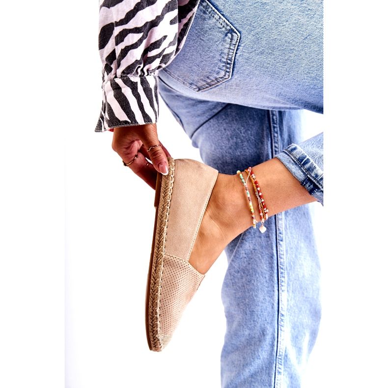 PG1 Women's Slip-on Suede Espadrilles Beige Corry 3