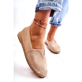 PG1 Women's Slip-on Suede Espadrilles Beige Corry 4
