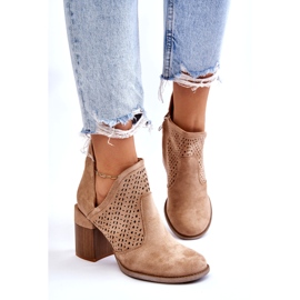 Bella Paris Layne Beige Suede Cut Out Boots 3 Bella Paris Layne Beige Suede Cut Out Boots 3