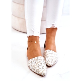 Elegant Leather Ballerinas Laura Messi 1110 Beige 4 Elegant Leather Ballerinas Laura Messi 1110 Beige 4
