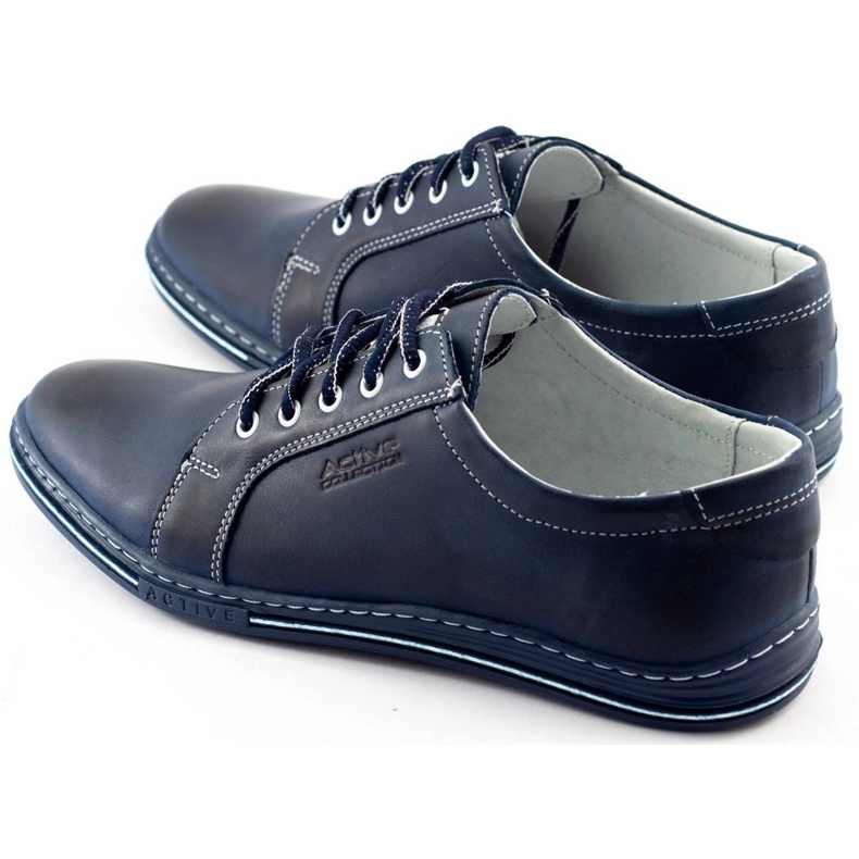 Polbut Men's shoes 320 navy blue 4
