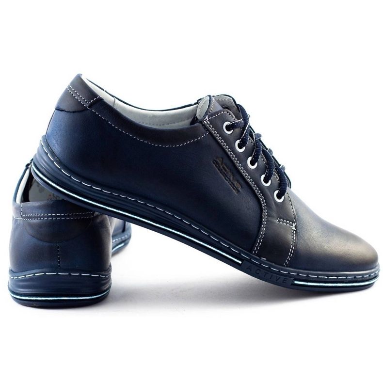 Polbut Men's shoes 320 navy blue 3