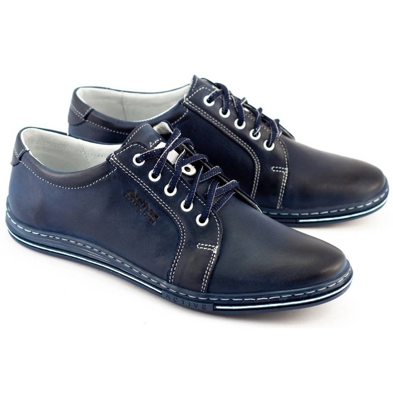Polbut Men's shoes 320 navy blue 2
