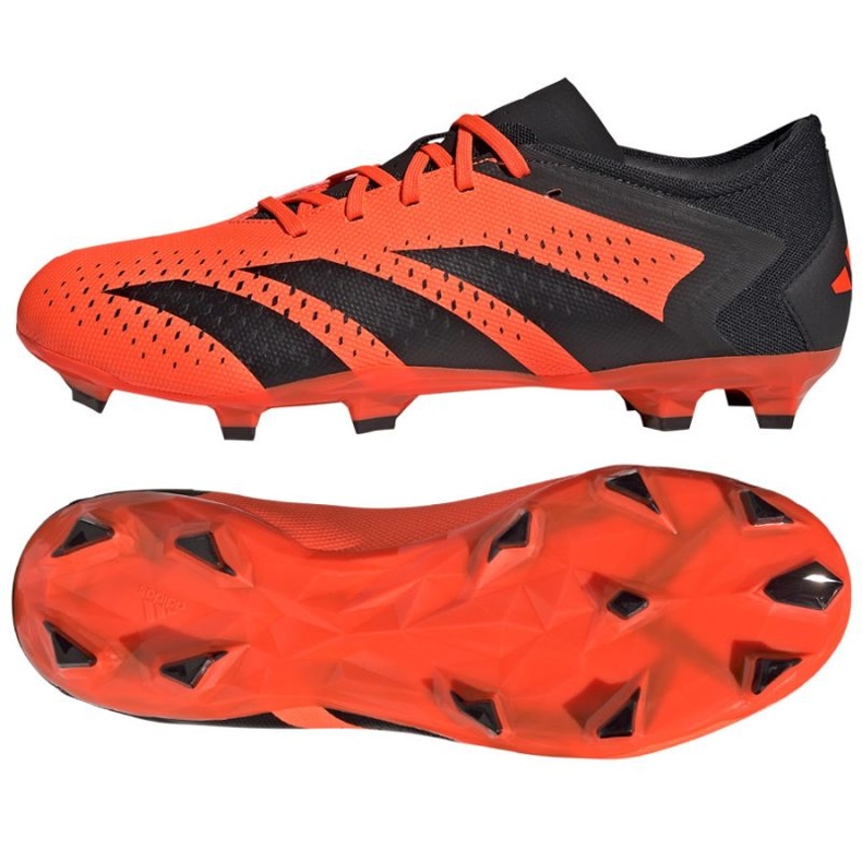 Adidas Predator Accuracy.3 L Fg M GW4601 soccer shoes oranges and reds 1 Adidas Predator Accuracy.3 L Fg M GW4601 soccer shoes oranges and reds 1