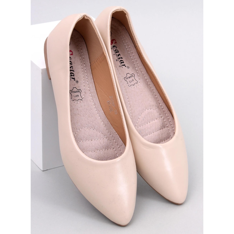BM Trento Beige leather insole ballerinas 1