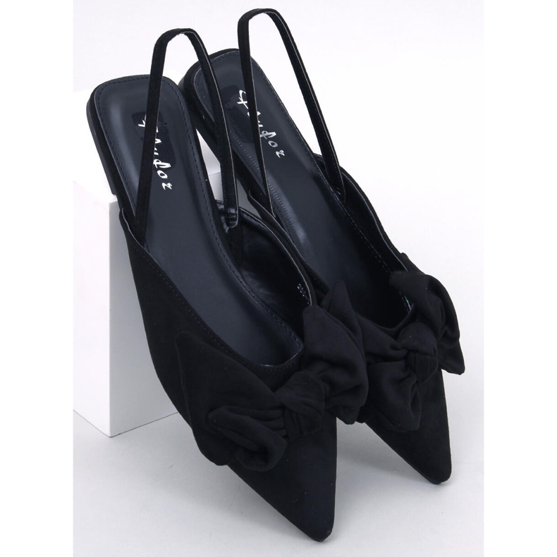 BM Geffen Black bow slippers 1
