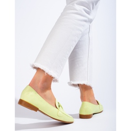 Women's green Shelovet suede moccasins 2