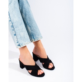 Black suede slippers from Shelovet 2 Black suede slippers from Shelovet 2