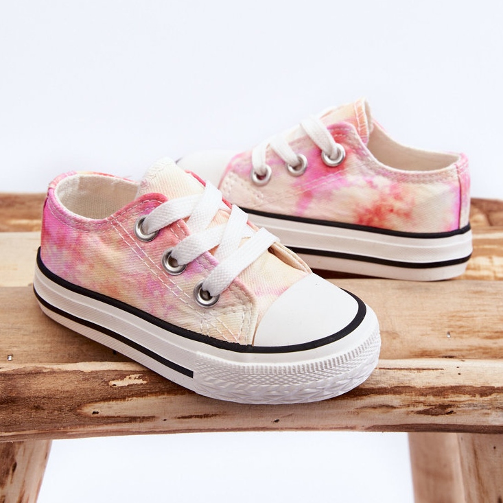 Children's Classic Sneakers With Tie-Dye Simba Effect white 2