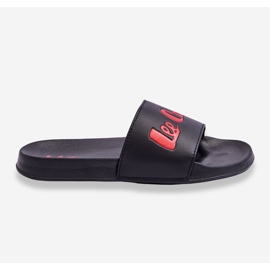 Men's Lightweight Lee Cooper LCW-23-42-1730 Black-Red Slippers 1