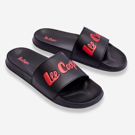 Men's Lightweight Lee Cooper LCW-23-42-1730 Black-Red Slippers 2