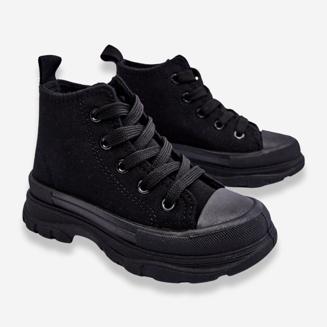 FR1 Children's High Sneakers Black Freeze 2