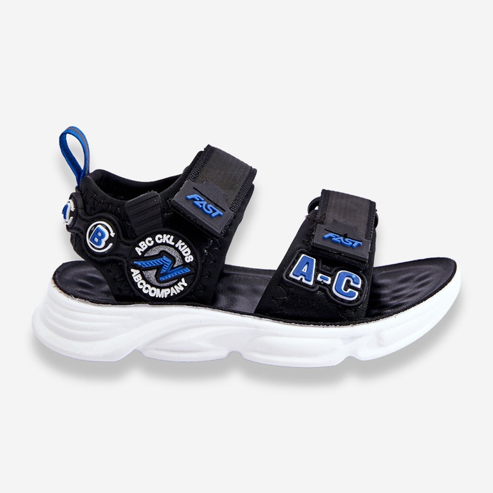 FR1 Children's Light Sandals Black and Blue Maxel 1