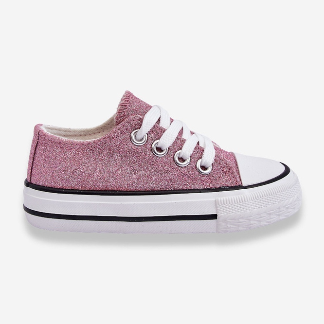 Children's Lace-up Sneakers Dirty Pink Wella 1