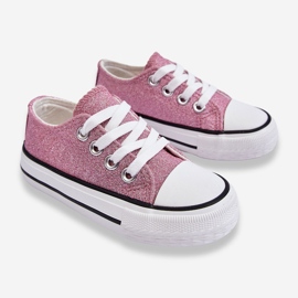 Children's Lace-up Sneakers Dirty Pink Wella 2