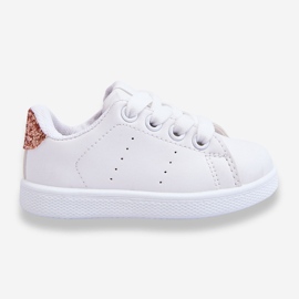 FR1 Children's Sport Shoes White and Pink Gold Glossy 1 FR1 Children's Sport Shoes White and Pink Gold Glossy 1
