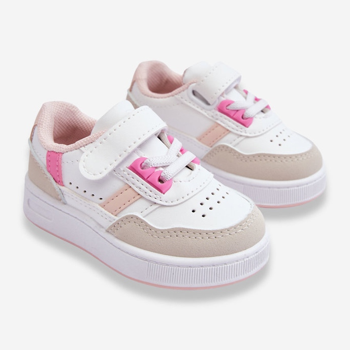 FR1 Classic Children's Sport Shoes White and Pink Marlin 2