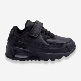 FR1 Children's Leather Platform Sneakers Black Lori 1