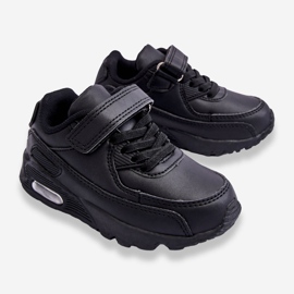 FR1 Children's Leather Platform Sneakers Black Lori 2