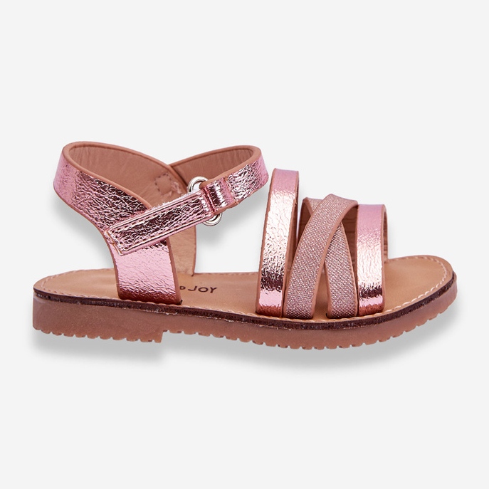 Children's Sandals With Stripes Pink Isla 1
