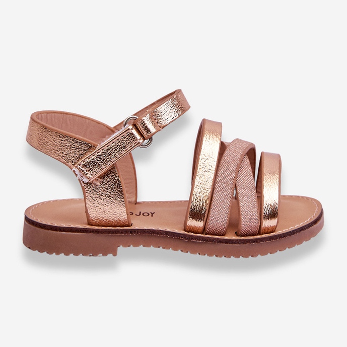 Children's Sandals With Straps Rose Gold Isla golden 1 Children's Sandals With Straps Rose Gold Isla golden 1
