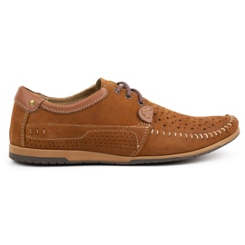 KOMODO Men's shoes moccasins 875 summer camel multicolored 1