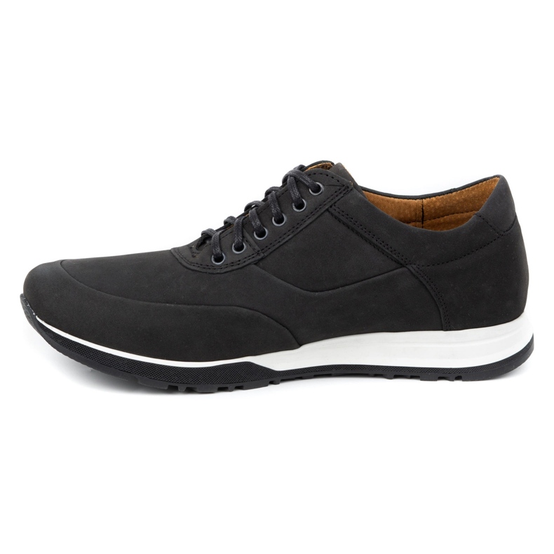 Olivier Men's leather casual shoes 902KNT black nubuck 1 Olivier Men's leather casual shoes 902KNT black nubuck 1