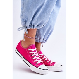 FR1 Women's Classic Low Top Sneakers Fuchsia Vegas pink 1