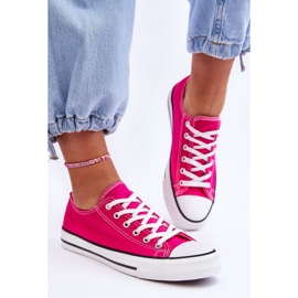 FR1 Women's Classic Low Top Sneakers Fuchsia Vegas pink 2