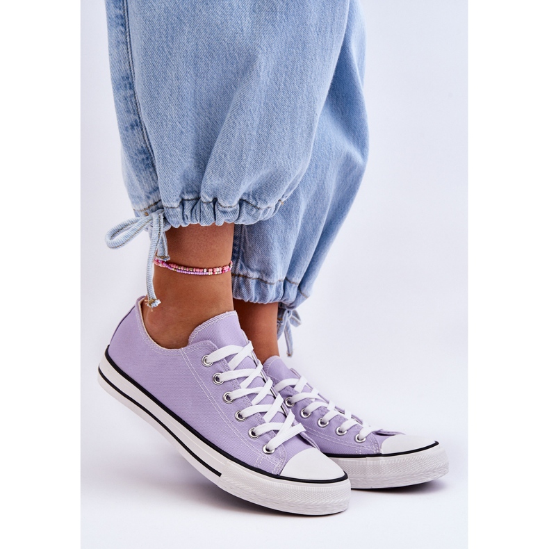 Women's Classic Low Top Sneakers Purple Vegas violet 1