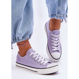 Women's Classic Low Top Sneakers Purple Vegas 2