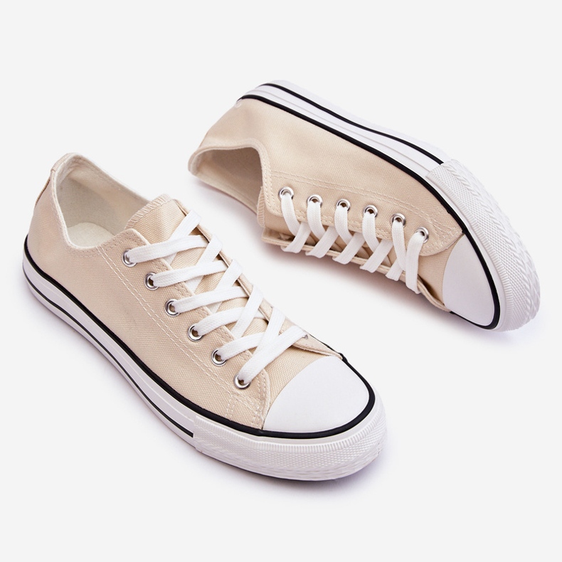 FR1 Women's Classic Low Sneakers Light Beige Vegas 1 FR1 Women's Classic Low Sneakers Light Beige Vegas 1