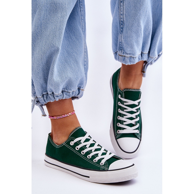 FR1 Women's Classic Low Sneakers Green Vegas 2 FR1 Women's Classic Low Sneakers Green Vegas 2
