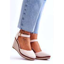 PS1 Women's Classic Wedge Sandals Beige Malani 7 PS1 Women's Classic Wedge Sandals Beige Malani 7