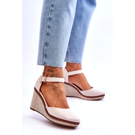 PS1 Women's Classic Wedge Sandals Beige Malani 2