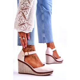 PS1 Women's Classic Wedge Sandals Beige Malani 4