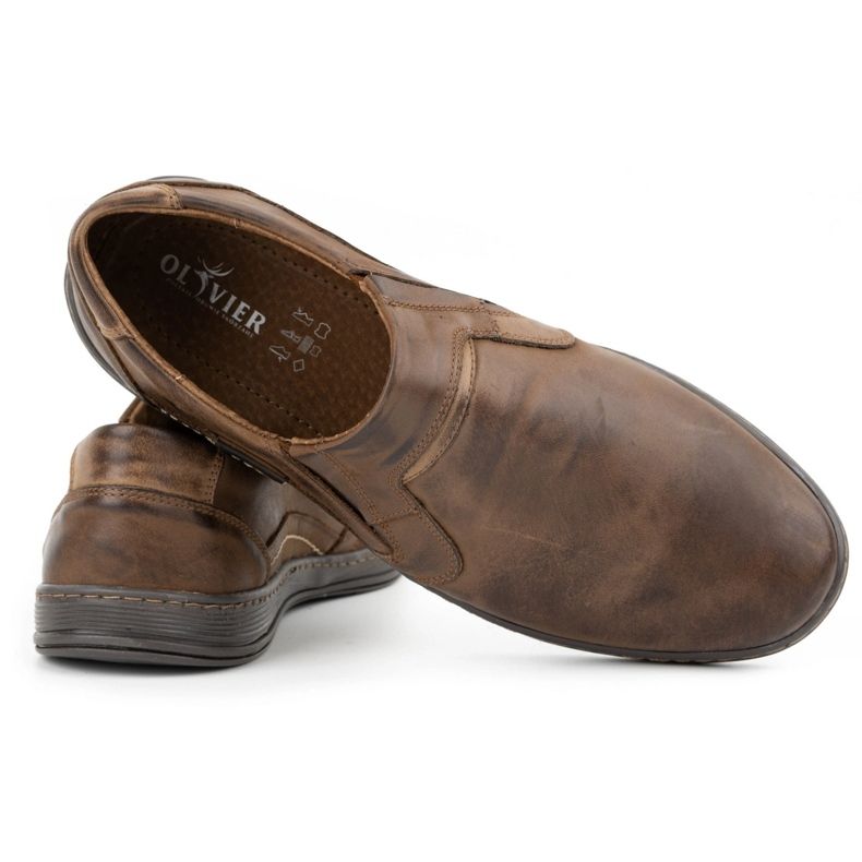 Olivier Men's moccasins made of 520MP leather, dark brown 2 Olivier Men's moccasins made of 520MP leather, dark brown 2