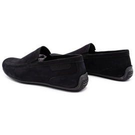 Polbut Men's leather loafers 2105 black nubuck 3 Polbut Men's leather loafers 2105 black nubuck 3