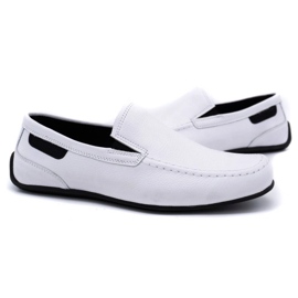 Polbut Men's leather loafers 2105 white 3 Polbut Men's leather loafers 2105 white 3