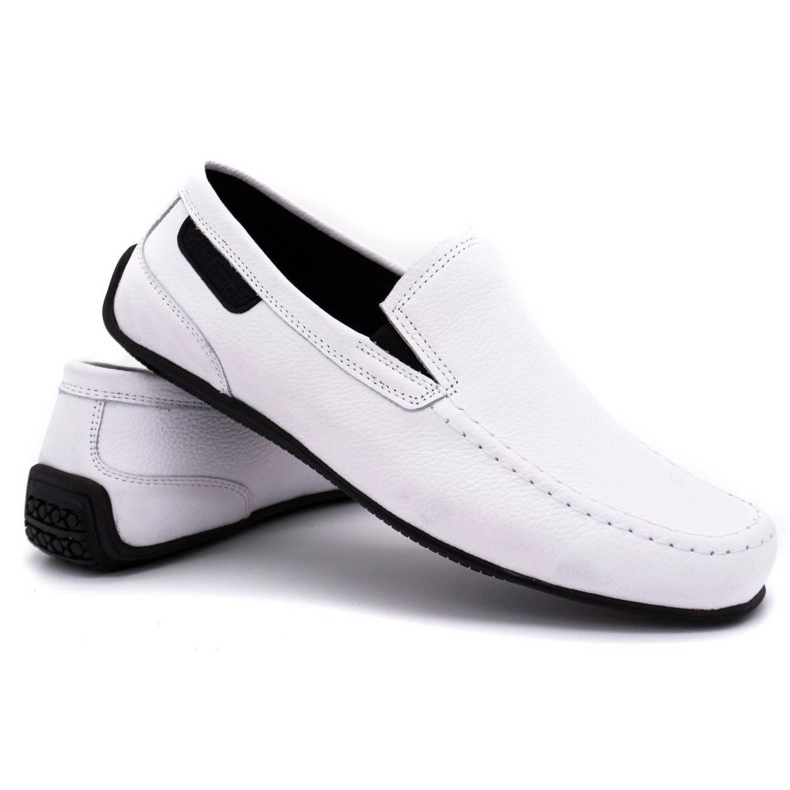 Polbut Men's leather loafers 2105 white 2 Polbut Men's leather loafers 2105 white 2